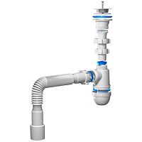 Сифон с гибкой трубой АНИ C0115 1 1/2 40х40/50 мм 6459 Сифон с гибкой трубой АНИ C0115 1 1/2 40х40/50 мм 6459