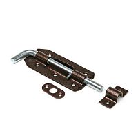 Засов накладной гаражный с круглым ригелем Делга ант медь 20 шт/уп Засов накладной гаражный с круглым ригелем Делга ант медь 20 шт/уп