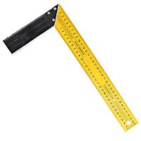 Угольник столярный 350 мм, инструментальная сталь, желтый, 19435 / 19384 Угольник столярный 350 мм, инструментальная сталь, желтый, 19435 / 19384