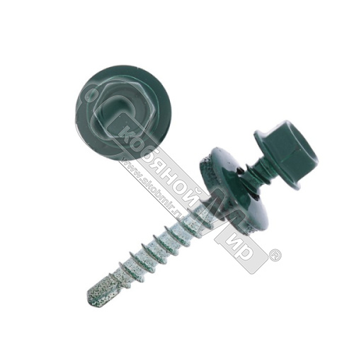Саморез кровельный  RAL6005  4,8х38/35/ темно-зеленый /50/
