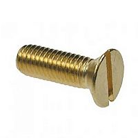 Винт потай, шлиц, латунь DIN 963 М6х50 /20/ Винт потай, шлиц, латунь DIN 963 М6х50 /20/