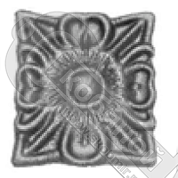Цветок литой накладка 85х70х8 мм ЦВ.2306 Цветок литой накладка 85х70х8 мм ЦВ.2306
