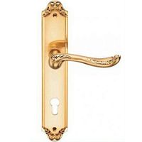 Ручка на дл.планке,под ключ. цилиндр ACANTO S. GOLD (CL),матовое золото Ручка на дл.планке,под ключ. цилиндр ACANTO S. GOLD (CL),матовое золото