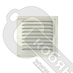 Решетка вентиляционная металлическая 100х100 мм, белый /100/ фото 2 Решетка вентиляционная металлическая 100х100 мм, белый /100/ фото 2