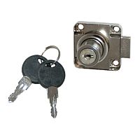 Замок мебельный для выдвижных ящиков (138) d=20 мм, ключ с пластиковым держателем, 0141 Замок мебельный для выдвижных ящиков (138) d=20 мм, ключ с пластиковым держателем, 0141