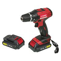 Дрель-шуруповерт аккумуляторная ЗУБР 14.4 В, Li-Ion, 2 АКБ, 4875,00 4875,00, ДА-14.4-2-Ли КНМ2 Дрель-шуруповерт аккумуляторная ЗУБР 14.4 В, Li-Ion, 2 АКБ, 4875,00 4875,00, ДА-14.4-2-Ли КНМ2