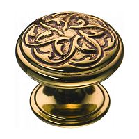 Ручка-кнопка BRASS современная классика, латунь французское золото, 07120-035*** Ручка-кнопка BRASS современная классика, латунь французское золото, 07120-035***