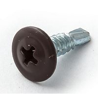 Саморез с прессшайбой, сверло RAL8017  4,2х19 темно-коричневый /500/ Саморез с прессшайбой, сверло RAL8017  4,2х19 темно-коричневый /500/
