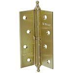 Петля л.сталь с фигур.шишк. 100х70х2,5 SB (1ВВ) матов.латунь Петля л.сталь с фигур.шишк. 100х70х2,5 SB (1ВВ) матов.латунь