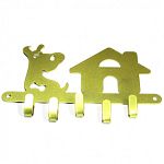 Ключница "Собачка" золотой металлик, НОЭЗ, 12671 Ключница "Собачка" золотой металлик, НОЭЗ, 12671