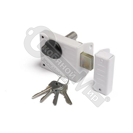 Замок накладной ЗН1-2 "Зенит" белый (ЗН1-6) Замок накладной ЗН1-2 "Зенит" белый (ЗН1-6)