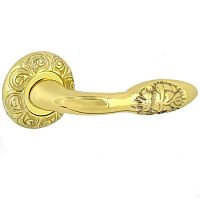 Ручка на роз. ФЛОРЕНЦИЯ ММ 1704.01 ZERMAT латунь полиров.(д.60мм) Ручка на роз. ФЛОРЕНЦИЯ ММ 1704.01 ZERMAT латунь полиров.(д.60мм)