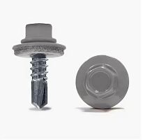 Саморез кровельный КРсZP RAL7004 5,5х25 светло-серый /50/ Саморез кровельный КРсZP RAL7004 5,5х25 светло-серый /50/