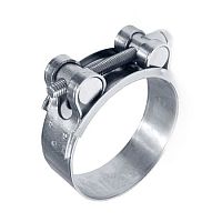 Хомут силовой одноболтовый (ROBUST), цинк, 122-130 /1/ Хомут силовой одноболтовый (ROBUST), цинк, 122-130 /1/