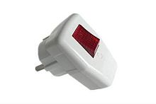 Вилка угловая с выключателем, 16А 250В, АБС-пластик, белая, земля, General, 470516 / 784357 Вилка угловая с выключателем, 16А 250В, АБС-пластик, белая, земля, General, 470516 / 784357