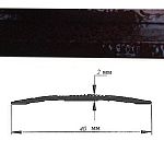 Порог АЛ-125-С 1,8м антик орех темный , Стык алюминевый , 40 мм*** Порог АЛ-125-С 1,8м антик орех темный , Стык алюминевый , 40 мм***