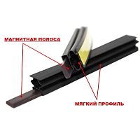Уплотнитель MG-1412-СК 14х12,5, черный, с магнитом, самоклеющий, 2,1 м, (уп. 1/70 шт.) Уплотнитель MG-1412-СК 14х12,5, черный, с магнитом, самоклеющий, 2,1 м, (уп. 1/70 шт.)