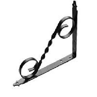 Кронштейн фигурный 200х150 мм, мод. 4, черный Кронштейн фигурный 200х150 мм, мод. 4, черный