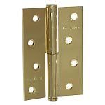 Петля л.сталь.100х70х2,5 РВ полирован.латунь Петля л.сталь.100х70х2,5 РВ полирован.латунь