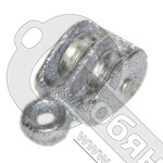 Блок двойной металлический 9мм/40мм /1/ фото 2 Блок двойной металлический 9мм/40мм /1/ фото 2