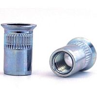 Заклепка-гайка цилиндр. с насечками, борт-потай М4 L=12 /50/ Заклепка-гайка цилиндр. с насечками, борт-потай М4 L=12 /50/