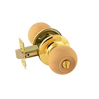 Ручка межкомнатная 6872 SB/WE светлое дерево/золото шар /6/24 Ручка межкомнатная 6872 SB/WE светлое дерево/золото шар /6/24