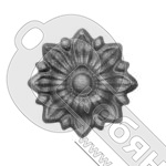 Цветок литой накладка 90х8 мм ЦВ 2300 фото 2 Цветок литой накладка 90х8 мм ЦВ 2300 фото 2
