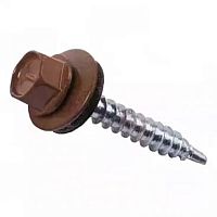 Саморез кровельный RAL8017 5,5х25 темно-коричневый /50/ Саморез кровельный RAL8017 5,5х25 темно-коричневый /50/