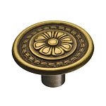 1109.0030.001 Ручка кнопка классика,античная бронза BRASS 1109.0030.001 Ручка кнопка классика,античная бронза BRASS