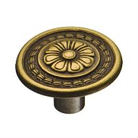 1109.0030.001 Ручка кнопка классика,античная бронза BRASS 1109.0030.001 Ручка кнопка классика,античная бронза BRASS