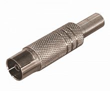 TV-разъем штекер никелированный c пружиной PROconnect TV-разъем штекер никелированный c пружиной PROconnect