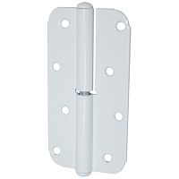 Петля накладная ПН1-130 левая, белый полимер Петля накладная ПН1-130 левая, белый полимер