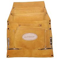 Сумка поясная для инструментов, кожаная, 10 карманов, 2 скобы, STAYER PROFESSIONAL,  38517 Сумка поясная для инструментов, кожаная, 10 карманов, 2 скобы, STAYER PROFESSIONAL,  38517