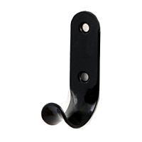 Крючок-вешалка одинарный, черный /200/ Крючок-вешалка одинарный, черный /200/