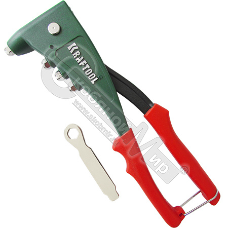 Заклепочник усиленный, заклепки диаметром 2,4-4,8 мм, KRAFTOOL, 31173_z01 Заклепочник усиленный, заклепки диаметром 2,4-4,8 мм, KRAFTOOL, 31173_z01