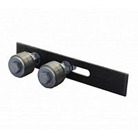 Комплект поддерживающих роликов (верхние) на черной пластине d=45 мм, силикон (2 шт.), К1103 Комплект поддерживающих роликов (верхние) на черной пластине d=45 мм, силикон (2 шт.), К1103