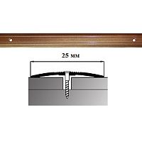Порог АЛ-163-С 0,9м бронзовый металлик, Стык алюминевый узкий, 25 мм Порог АЛ-163-С 0,9м бронзовый металлик, Стык алюминевый узкий, 25 мм
