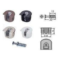 Эксцентрик быстромонтируемый 20 мм+саморез, коричневый, /10/, 18215/18560 Эксцентрик быстромонтируемый 20 мм+саморез, коричневый, /10/, 18215/18560