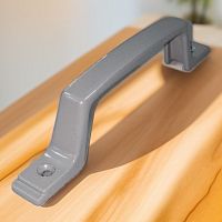 Ручка-скоба оконная РС-80.02-С серый металлик (50) Ручка-скоба оконная РС-80.02-С серый металлик (50)