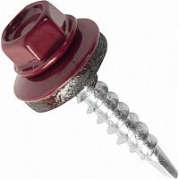 Саморез кровельный КРсZP RAL3011 4,8х70 красный /30/ Саморез кровельный КРсZP RAL3011 4,8х70 красный /30/