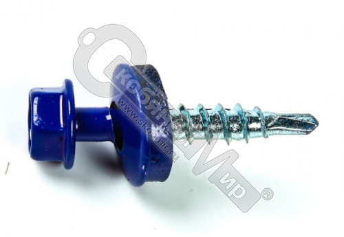 Саморез кровельный КРсZP RAL5010  4,8х35/38 синий /50/