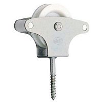 Опора роликовая с пластмассовым колесом d=40 мм, цинк 2 Опора роликовая с пластмассовым колесом d=40 мм, цинк 2