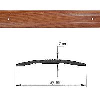 Порог АЛ-125-С 1,8м ЭФФЕКТ ДЕРЕВА светлый барх , Стык алюминевый , 40 мм Порог АЛ-125-С 1,8м ЭФФЕКТ ДЕРЕВА светлый барх , Стык алюминевый , 40 мм