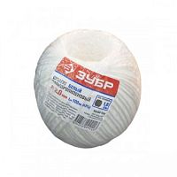 Шпагат полипропиленовый, 2 мм х 100 м, 1,6 ктекс, цвет белый, ЗУБР, 50100-100 Шпагат полипропиленовый, 2 мм х 100 м, 1,6 ктекс, цвет белый, ЗУБР, 50100-100