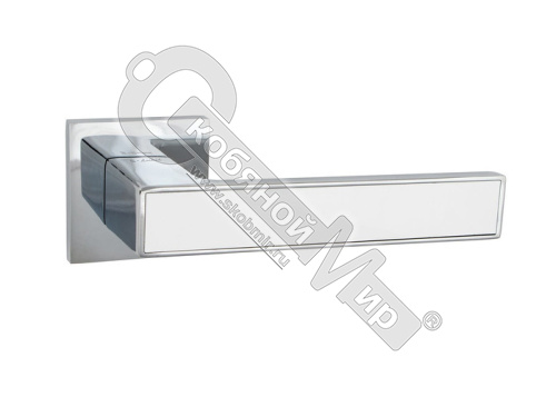 Дверные ручки S-Locked Z-811 CP/ White gloss (20)