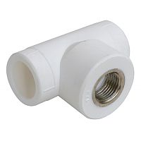 Тройник переходной d=20х1/2"х20 мм, внутренняя резьба (F), AQuapipe, 03560 /100/20/ Тройник переходной d=20х1/2"х20 мм, внутренняя резьба (F), AQuapipe, 03560 /100/20/