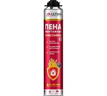 Пена монтажная профессиональная под пистолет ULTIMA PRO ОГНЕСТОЙКАЯ , 750 мл*** Пена монтажная профессиональная под пистолет ULTIMA PRO ОГНЕСТОЙКАЯ , 750 мл***