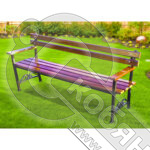 Скамья ДМ с подлокотником, 1.5 м фото 2 Скамья ДМ с подлокотником, 1.5 м фото 2