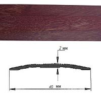 Порог АЛ-125-С ГРУША 1,5м, Стык алюминевый, 40 мм Порог АЛ-125-С ГРУША 1,5м, Стык алюминевый, 40 мм
