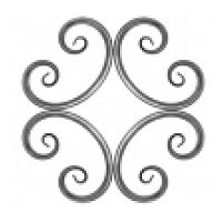 Узор "Ромашка" 425х425 мм труба 15 мм СП Узор "Ромашка" 425х425 мм труба 15 мм СП